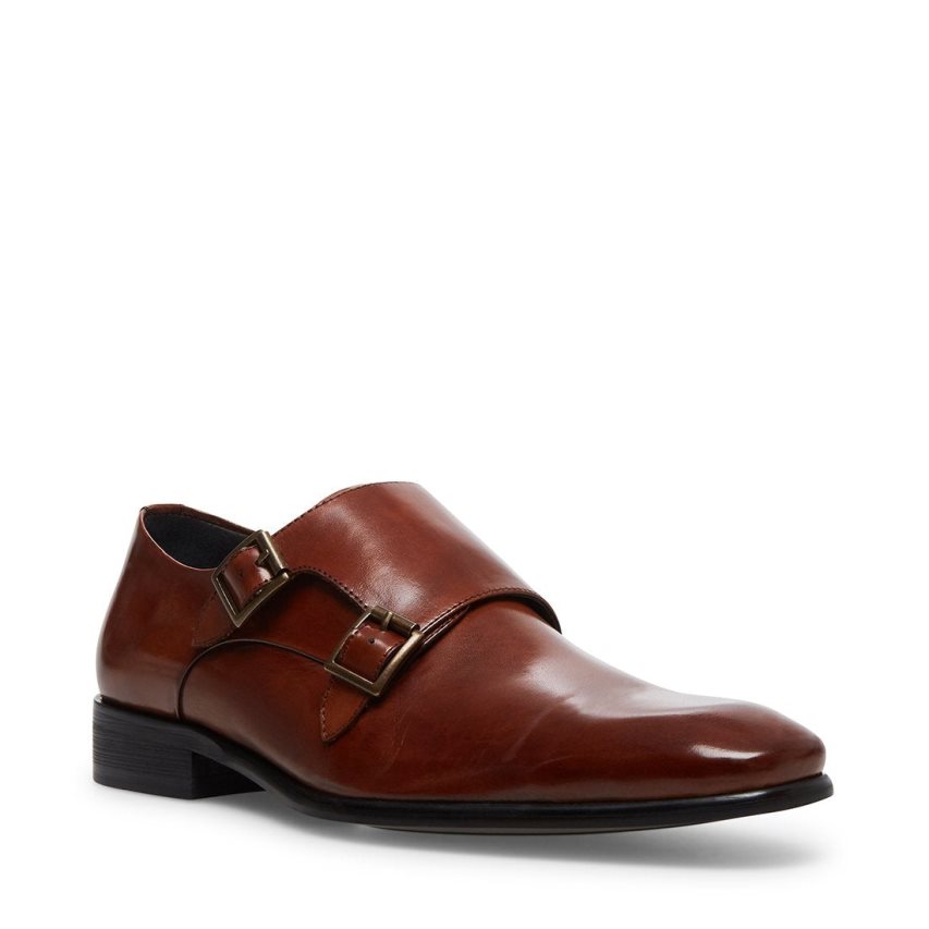 Loafers Steve Madden Beaumont Cuero Hombre Marrones Oscuro | ES AO61ES